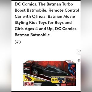 Brand New DC Comics Batman Turbo Boost Batmobile - Black